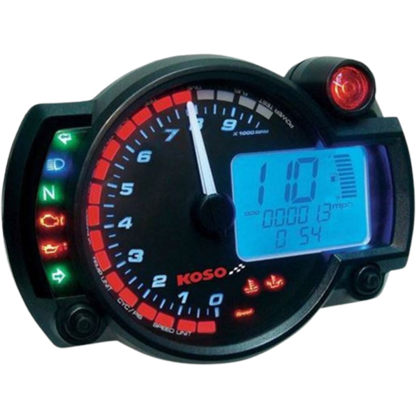 Compteur D'heure moto + Compte Tour Koso Mini compteur de vitesse et  instrumentation moto
